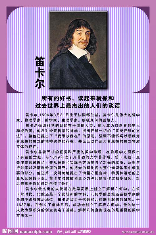 笛卡尔简介ppt,笛卡尔简介100字