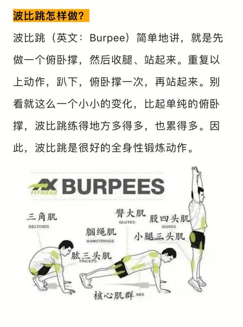 波比跳的动作视频教程,波比跳的动作视频教程完整版