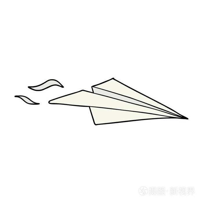 [纸飞机简笔画简单漂亮]纸飞机的简笔画图片大全