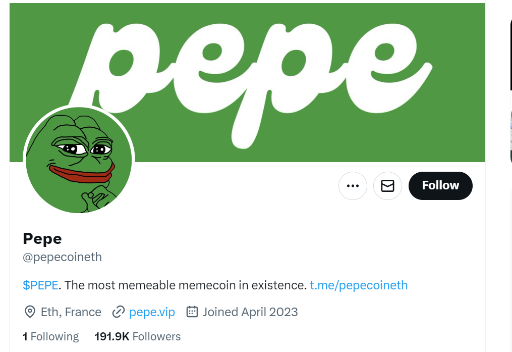 关于Pepe币价格能到多少元的信息