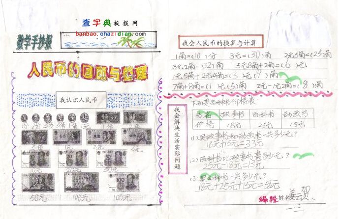 人民币的数学文化,人民币的变迁数学文化