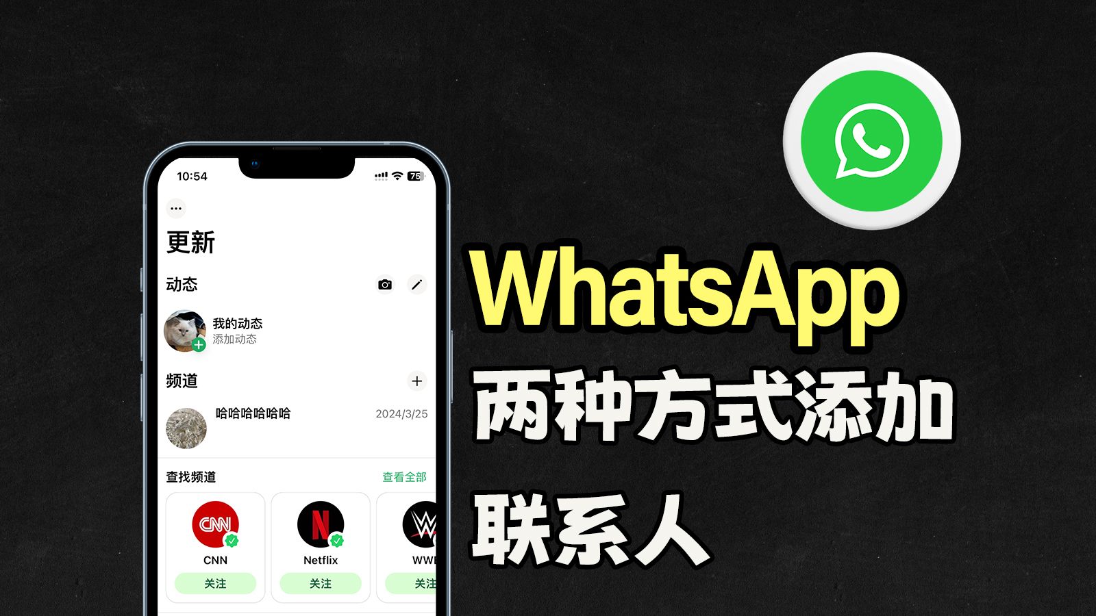 如何在whatsapp上加好友的简单介绍