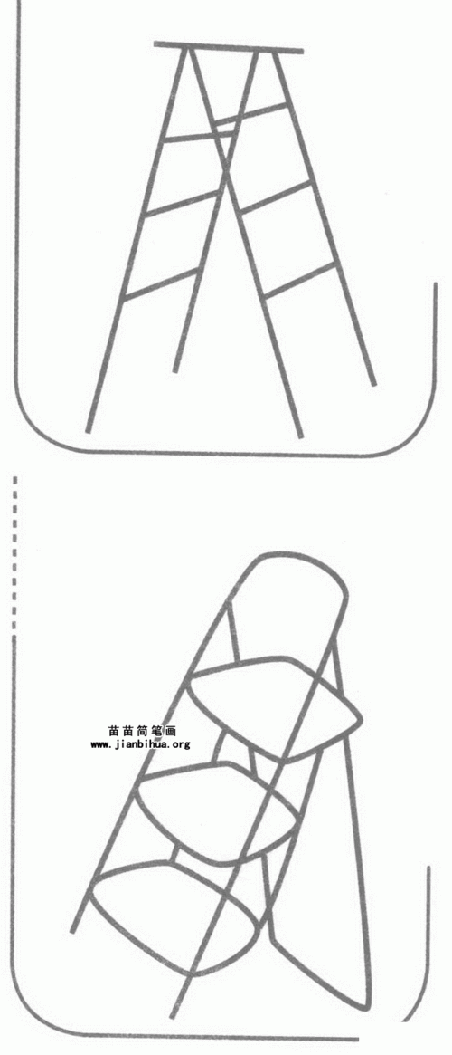梯子怎么画才好看,梯子怎么画才好看图片