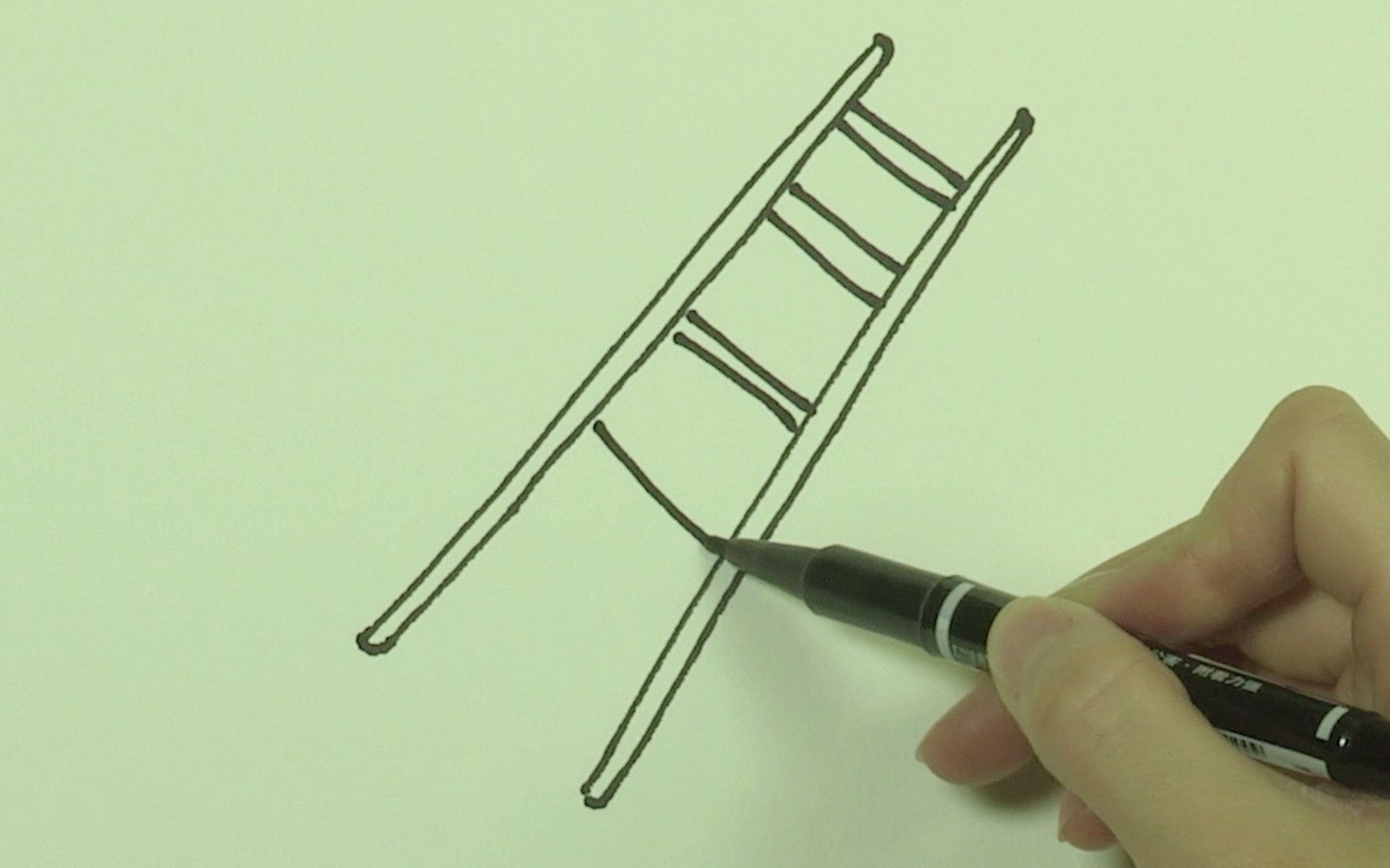 动物梯子简笔画,动物梯子简笔画图片