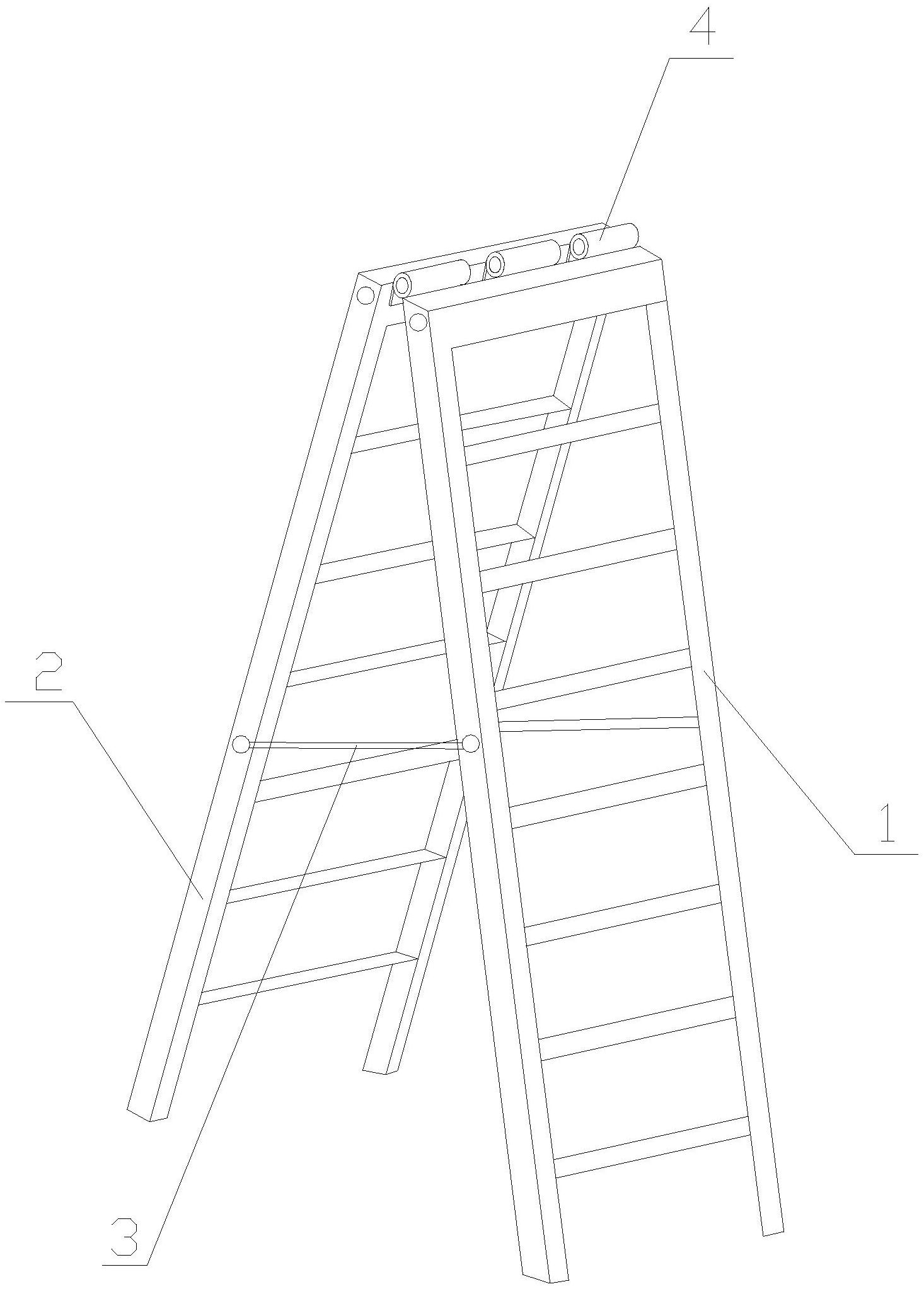 梯子的简单画法,梯子的简单画法图片